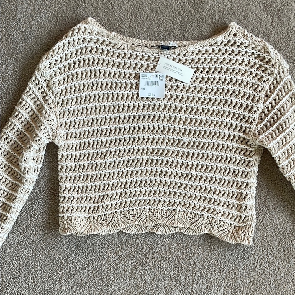 American Eagle Outfitters Cream Sweater - Picture 3 of 7
